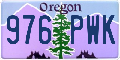 OR license plate 976PWK
