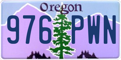 OR license plate 976PWN