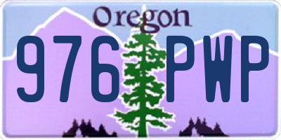 OR license plate 976PWP