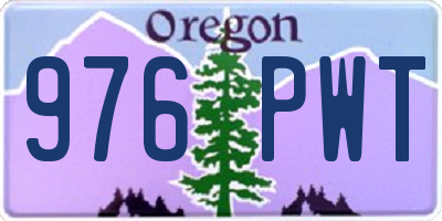 OR license plate 976PWT