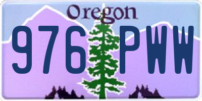 OR license plate 976PWW