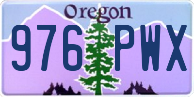 OR license plate 976PWX