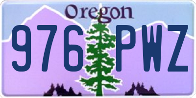 OR license plate 976PWZ