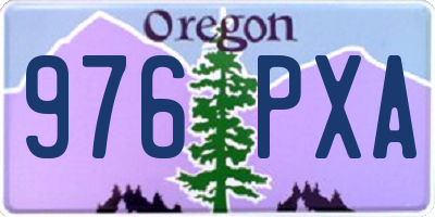 OR license plate 976PXA