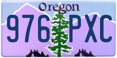 OR license plate 976PXC