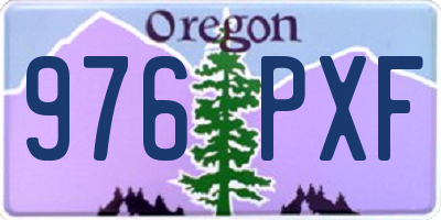OR license plate 976PXF