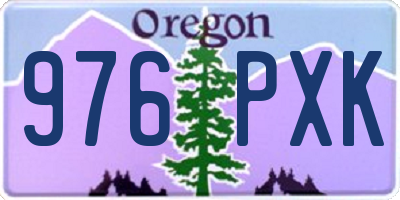 OR license plate 976PXK