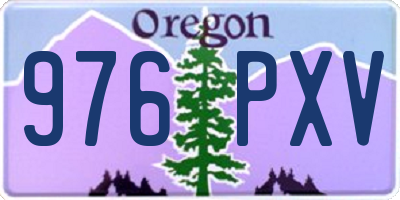 OR license plate 976PXV