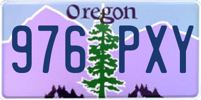 OR license plate 976PXY