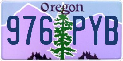 OR license plate 976PYB