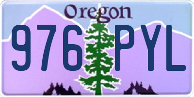 OR license plate 976PYL