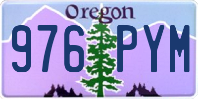 OR license plate 976PYM