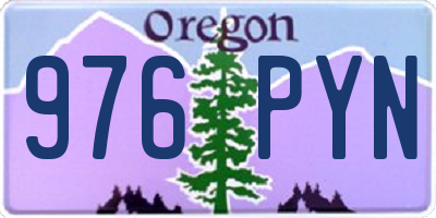 OR license plate 976PYN