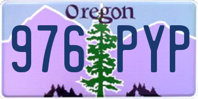 OR license plate 976PYP