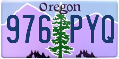 OR license plate 976PYQ