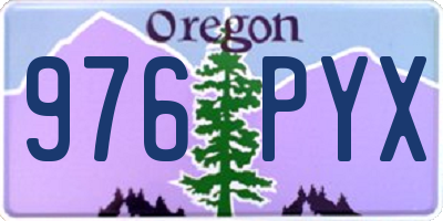 OR license plate 976PYX