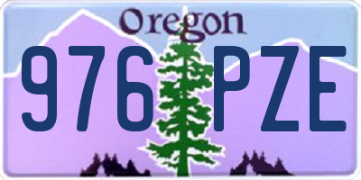 OR license plate 976PZE
