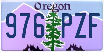 OR license plate 976PZF