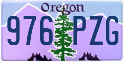 OR license plate 976PZG
