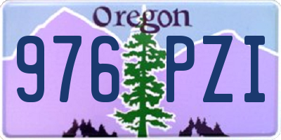 OR license plate 976PZI