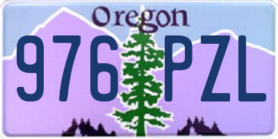 OR license plate 976PZL