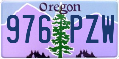 OR license plate 976PZW