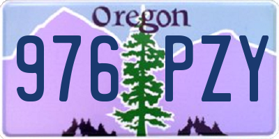 OR license plate 976PZY