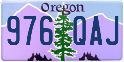 OR license plate 976QAJ