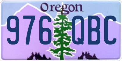 OR license plate 976QBC