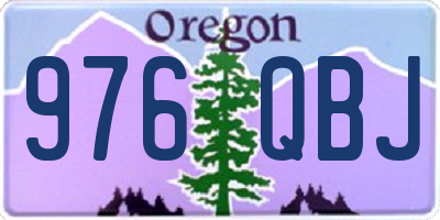 OR license plate 976QBJ