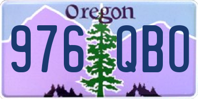 OR license plate 976QBO
