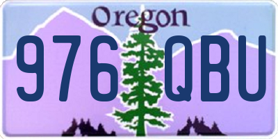OR license plate 976QBU