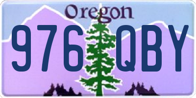 OR license plate 976QBY