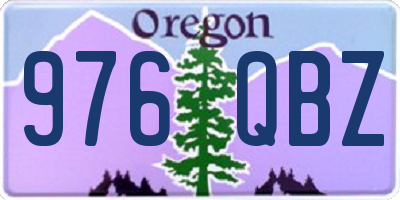 OR license plate 976QBZ