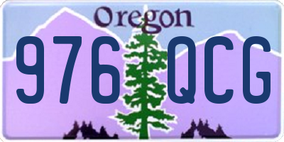 OR license plate 976QCG