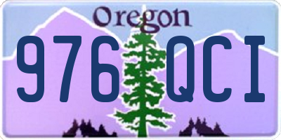 OR license plate 976QCI