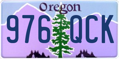 OR license plate 976QCK