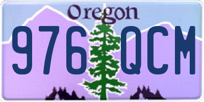 OR license plate 976QCM