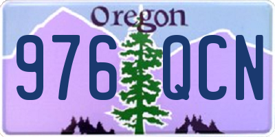 OR license plate 976QCN