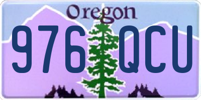 OR license plate 976QCU