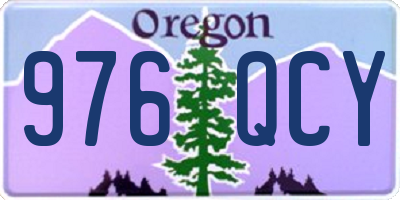 OR license plate 976QCY