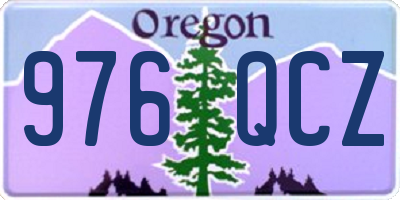 OR license plate 976QCZ