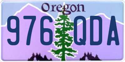 OR license plate 976QDA