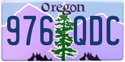 OR license plate 976QDC