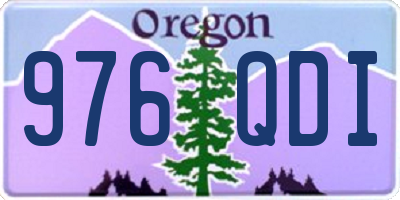 OR license plate 976QDI