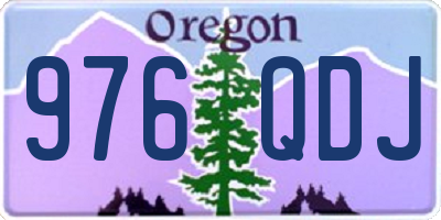 OR license plate 976QDJ