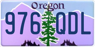 OR license plate 976QDL