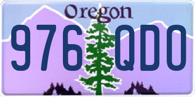 OR license plate 976QDO