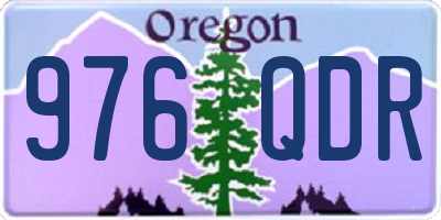 OR license plate 976QDR