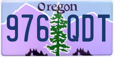 OR license plate 976QDT